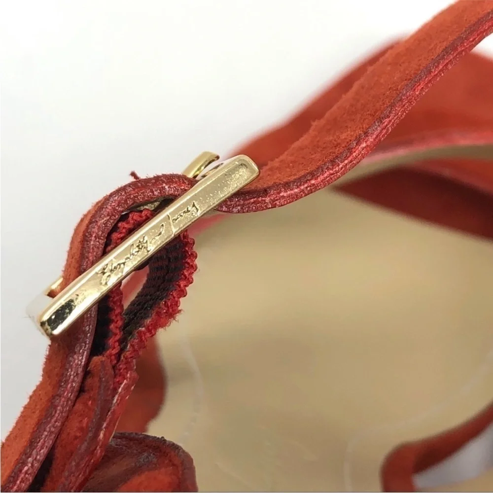 ELIZABETH & JAMES burnt orange sandales, size 9.5